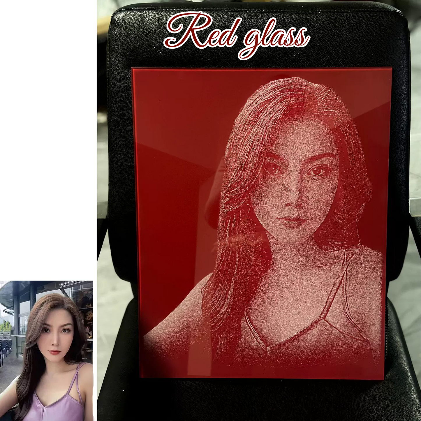 Private customization, handmade glass painting, commemorative gifts, customized for love, romantic to death