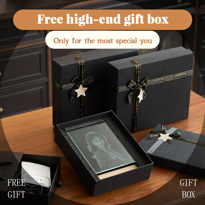 Private customization, handmade glass painting, commemorative gifts, customized for love, romantic to death