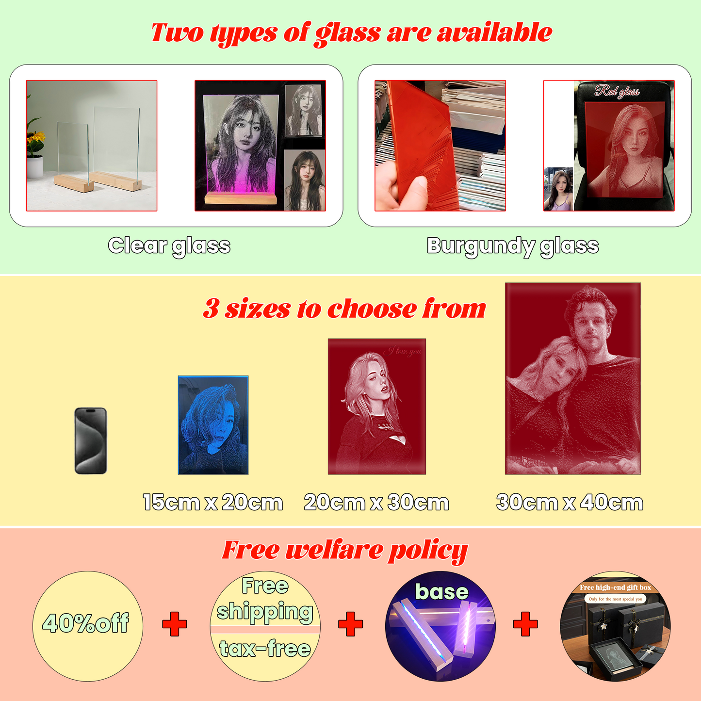 Private customization, handmade glass painting, commemorative gifts, customized for love, romantic to death